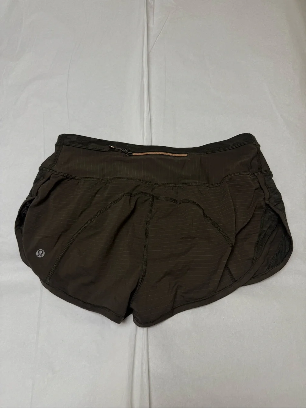 lululemon athletica Speed Up Shorts in a dark earth or olive green 🟢